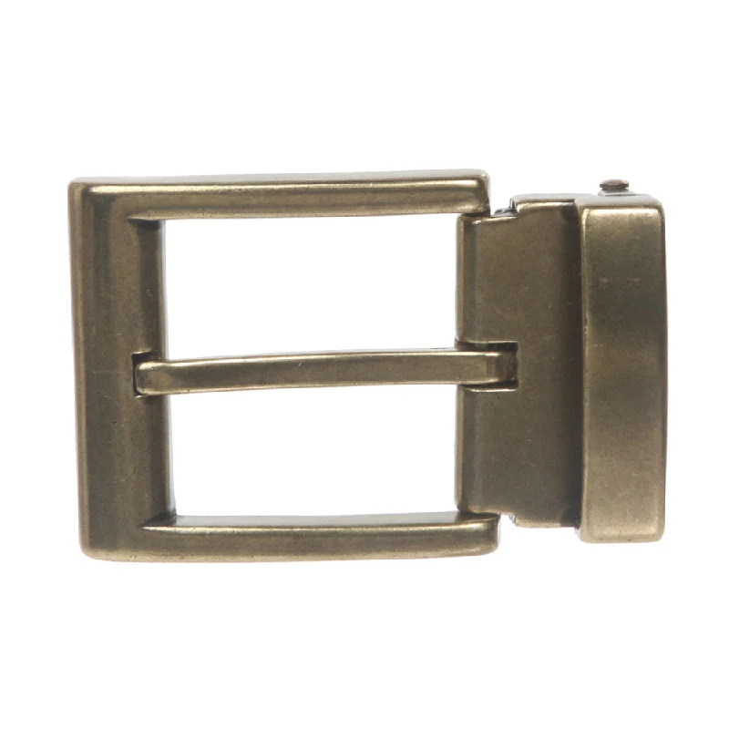 1 3/8 Inch (35 mm) Nickel Free Brass, Silver or Gold Clamp Belt Buckle