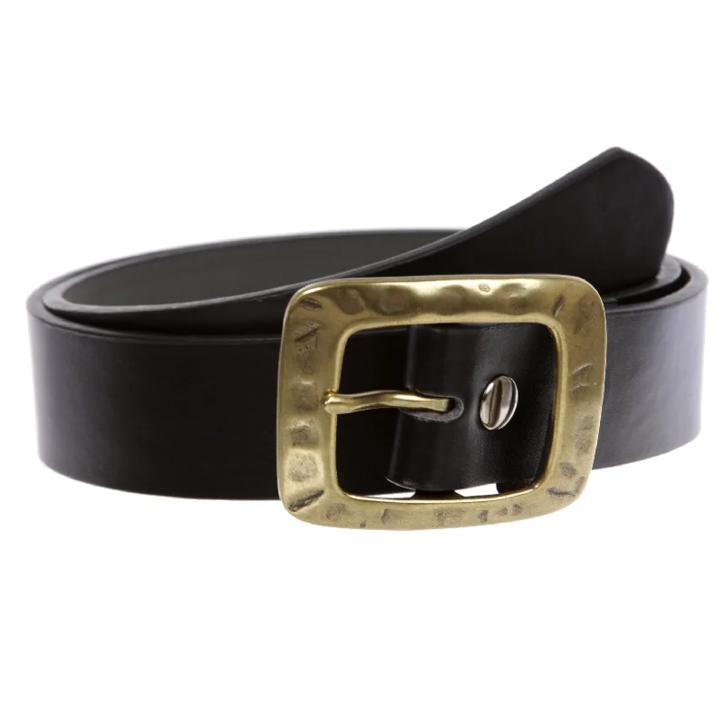 black/brass buckle