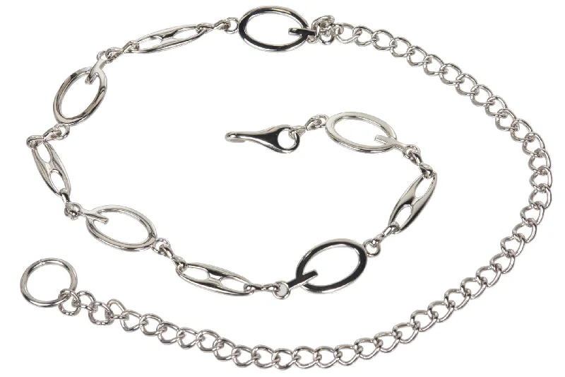 Women's Metal Oval Chain Belt