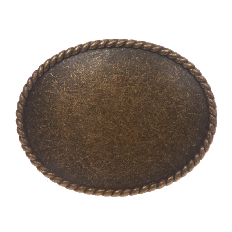 Big Oval Plain Belt Buckle