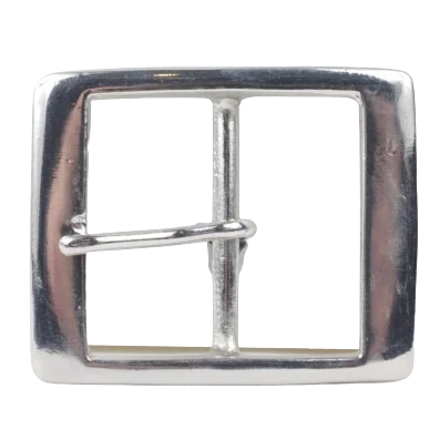 2 Inch 50mm Silver Rectangle Belt Buckle