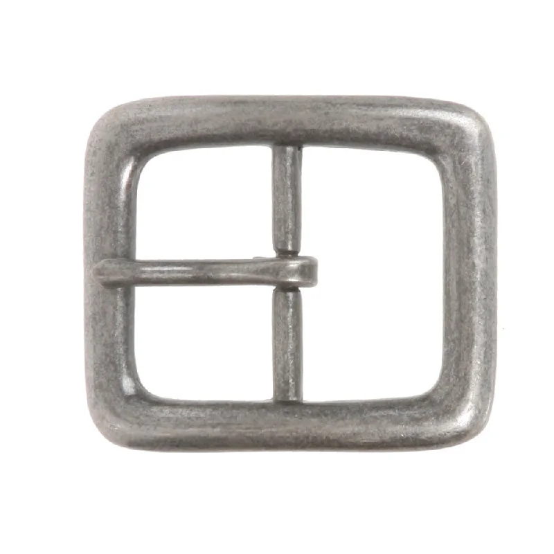 1 3/8" (35 mm) Nickel Free Single Prong Rectangular Center Bar Belt Buckle