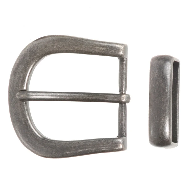 1 1/4" (32 mm) Nickel Free Single Prong Horseshoe Belt Buckle Set