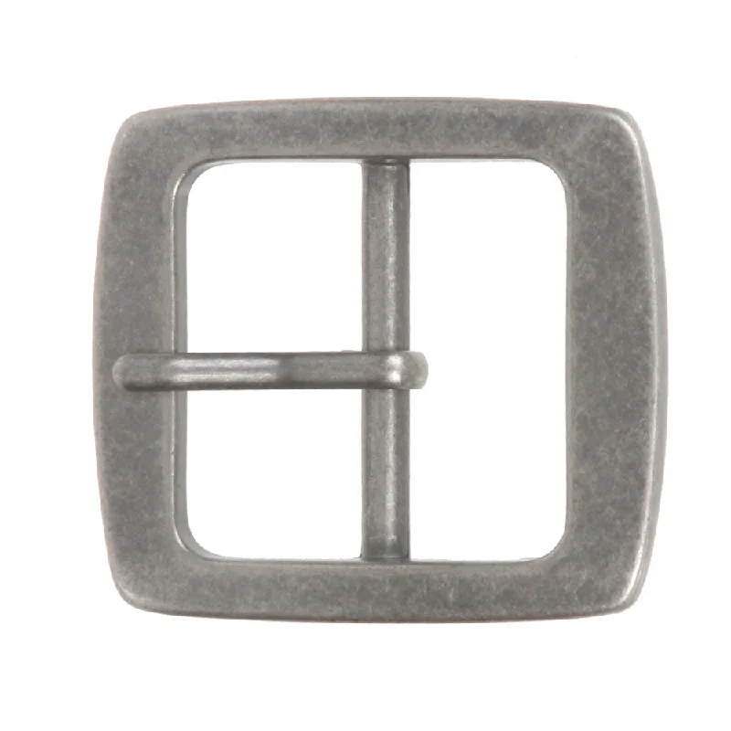 1 1/2" (38 mm) Nickel Free Center Bar Single Prong Square Belt Buckle