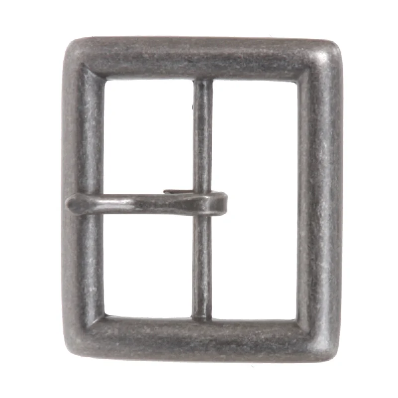 1 5/8" (42 mm) Nickel Free Single Prong Center Bar Square Belt Buckle