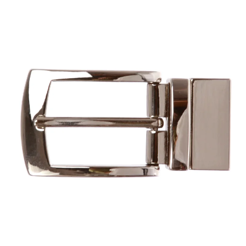 1 1/8 Inch (30 mm) Reversible Clamp Rectangular Belt Buckle