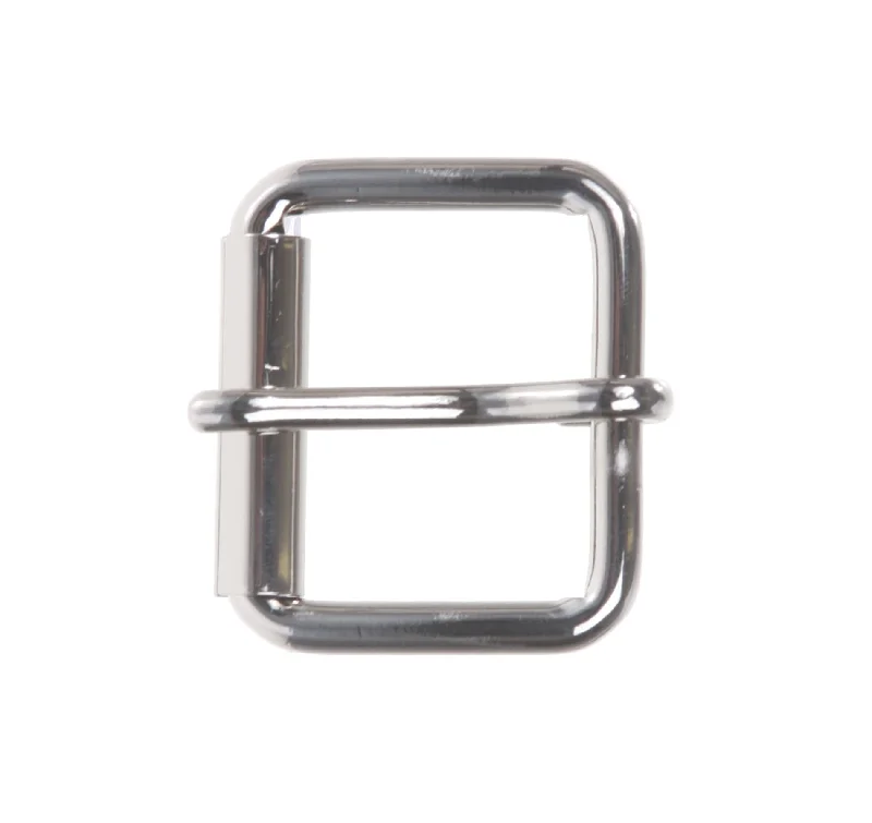 1 1/4" Nickel Plated Simple Roller Buckle