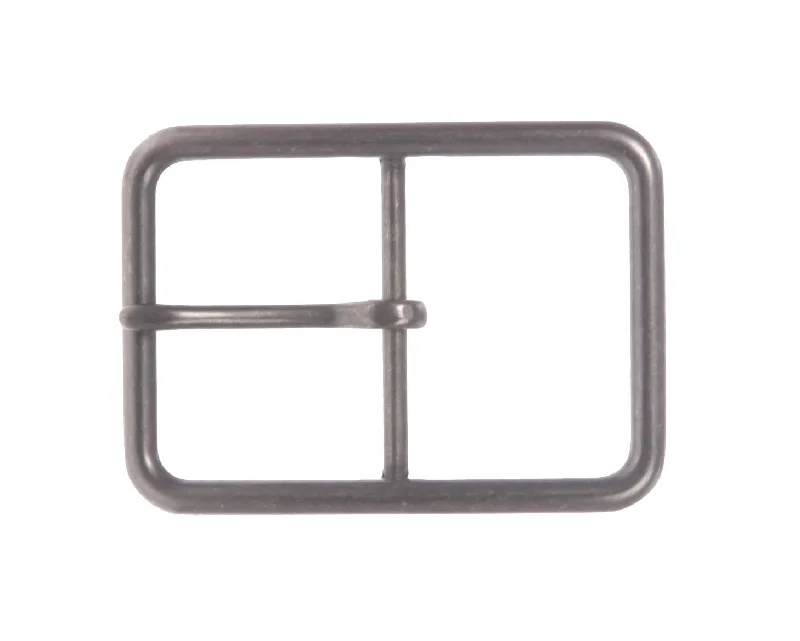 1 1/2" (38 mm) Nickel Free Center Bar Single Prong Rectangular Belt Buckle