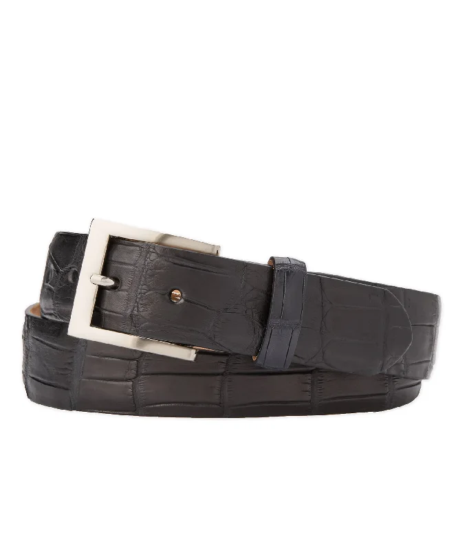 Embossed Matte Alligator Belt