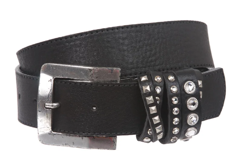 LEATHEROCK Crossed Loop Leather Belt