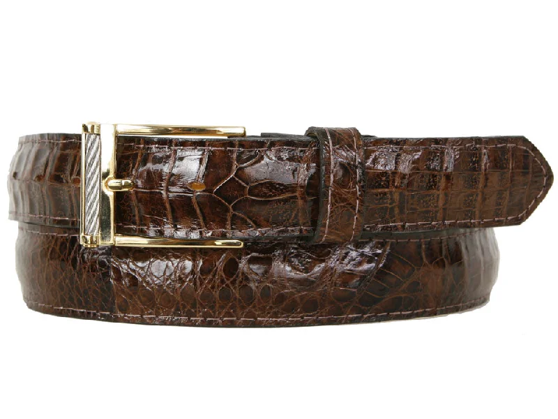 Baby Crocodile Belt Brown