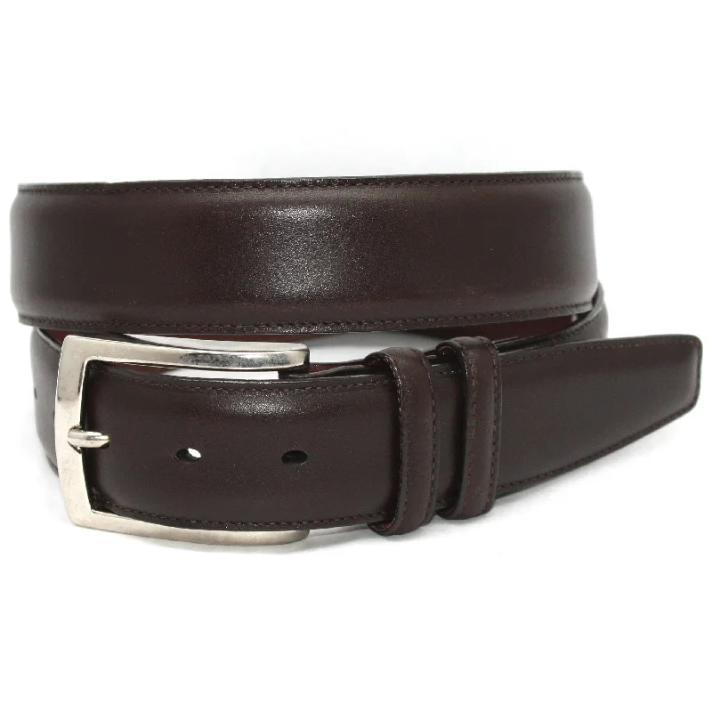 Italian Burnished Calfskin: Belt - Brown