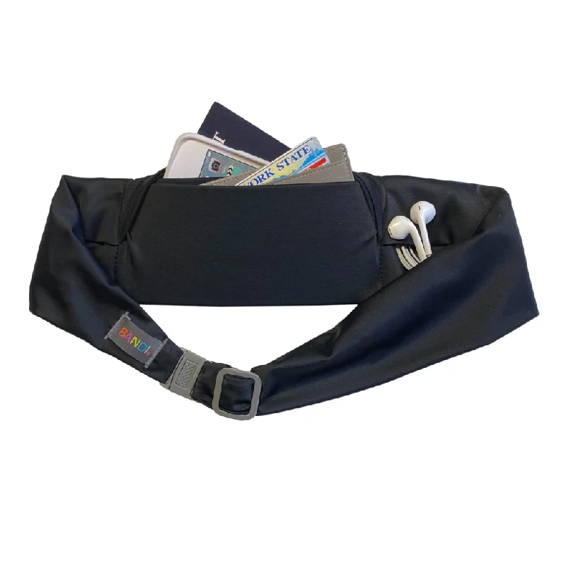 Black Pocketed Belt