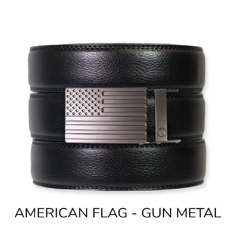 American Flag - Gun Metal