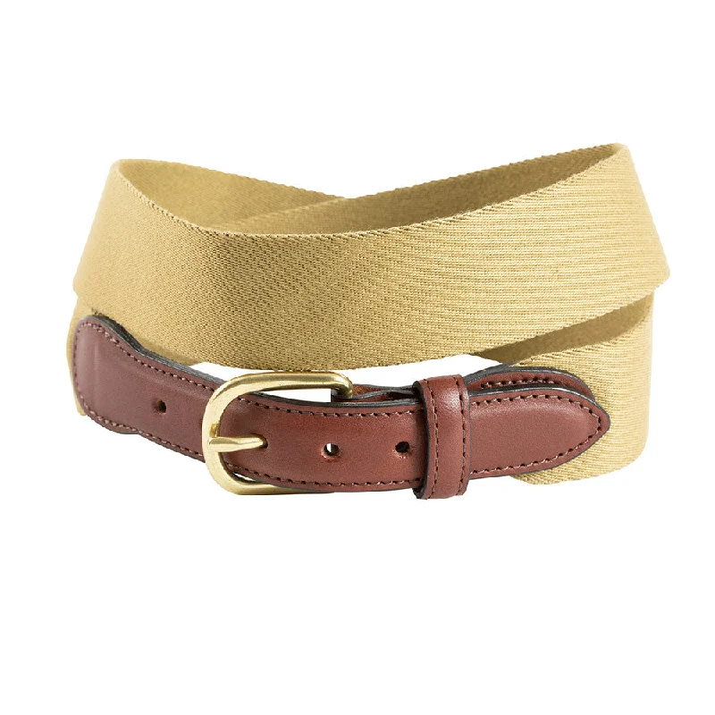 British Tan Wide Belgian Surcingle Leather Tab Belt