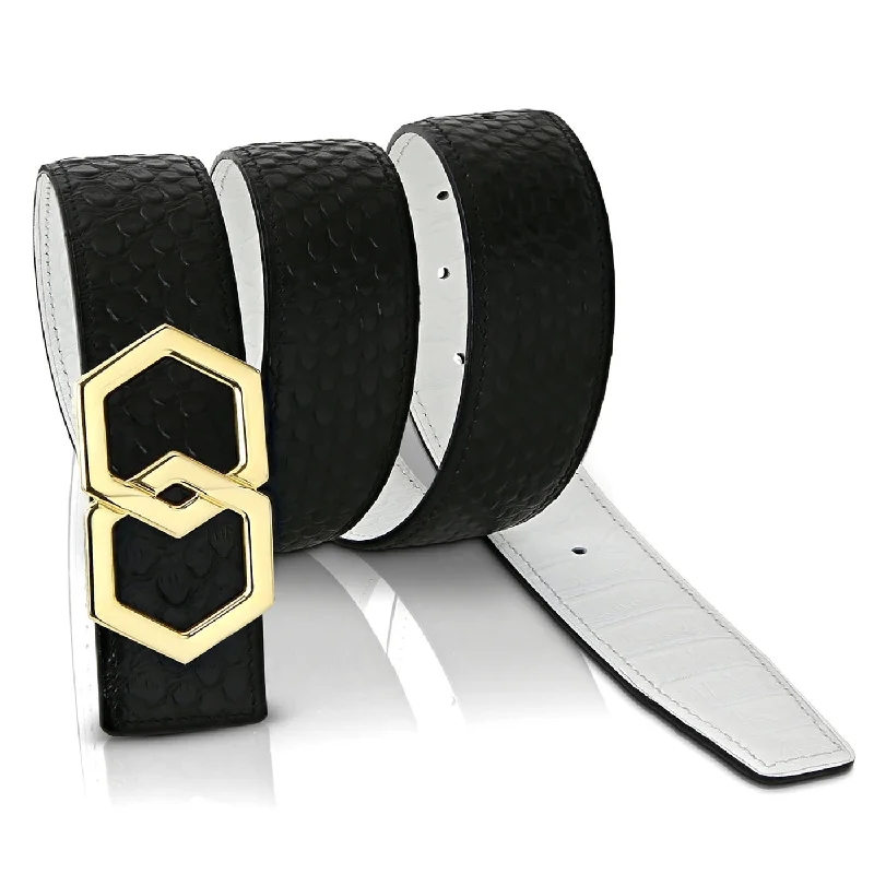 Canary Caviar Belt Reversible