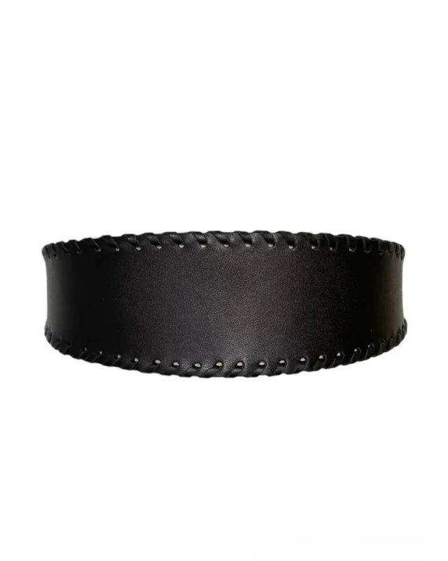 Chloe Leather Belt - Black