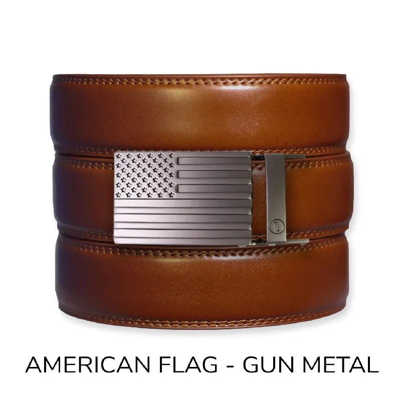 American Flag - Gun Metal