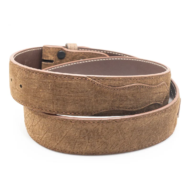 Distressed Tan Hippo Belt Straps