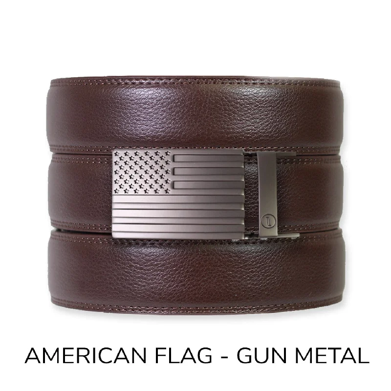 American Flag - Gun Metal