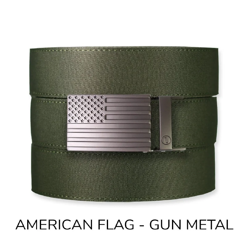 American Flag - Gun Metal