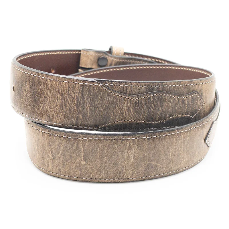 Gray Goatskin Belt Straps