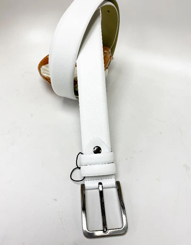 Leather Belt White