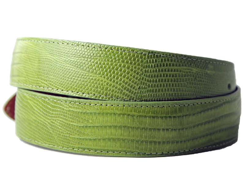 Lime Green Lizard Belt Straps