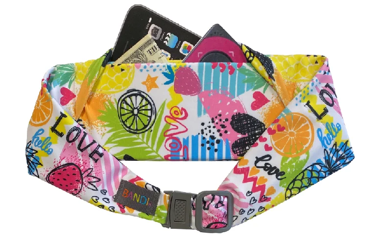 Kids Pocketed Belt - Love Doodle