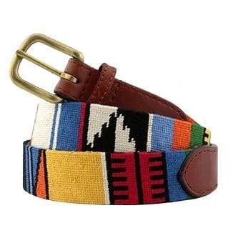 Mayan Pattern Needlepoint Belt