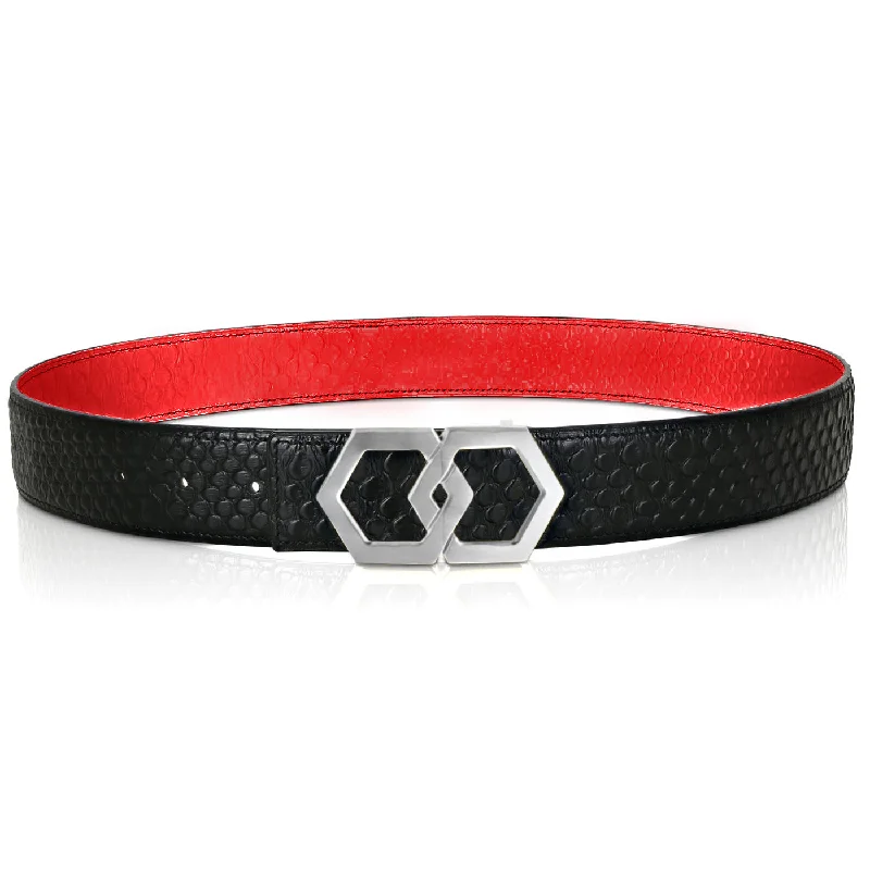 Metale Brossé Mamba Rosso Noche Belt Reversible