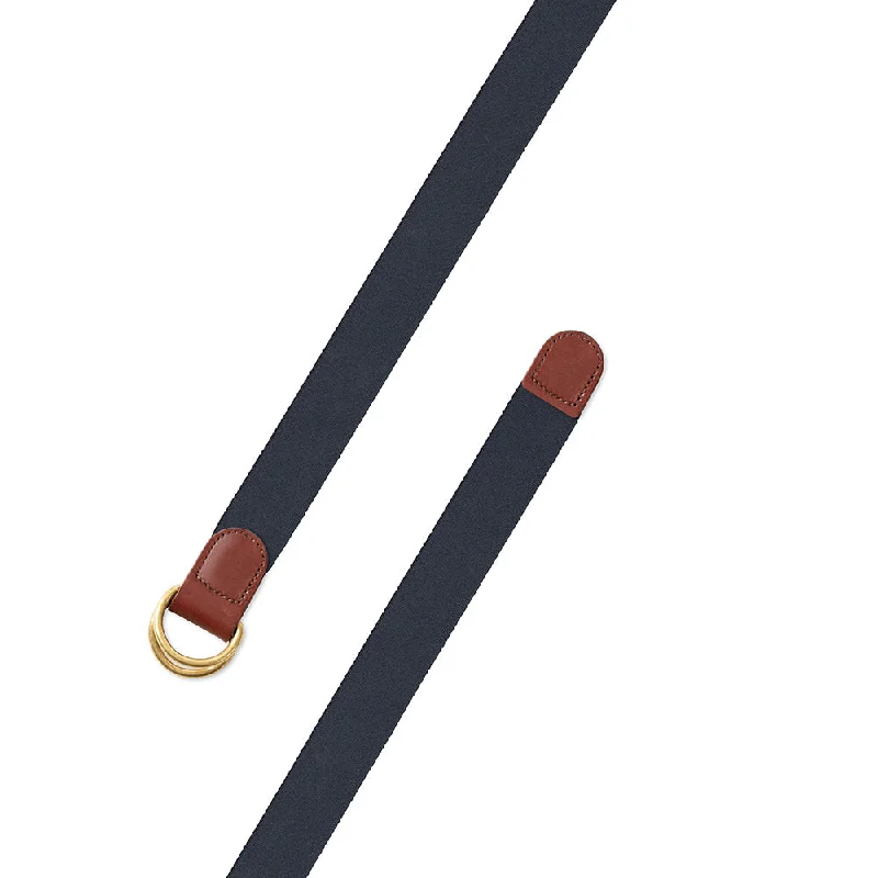 Navy Belgian Surcingle D-Ring Belt