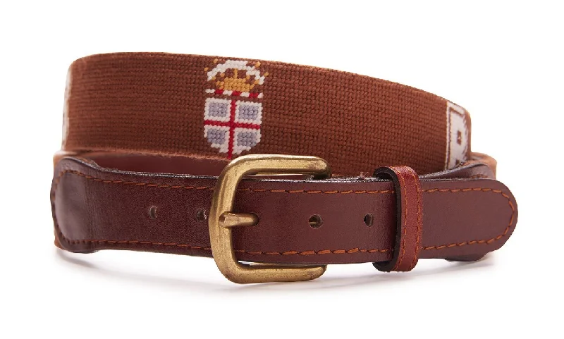 BROWN UNIVERSITY NEEDLEPOINT BELT