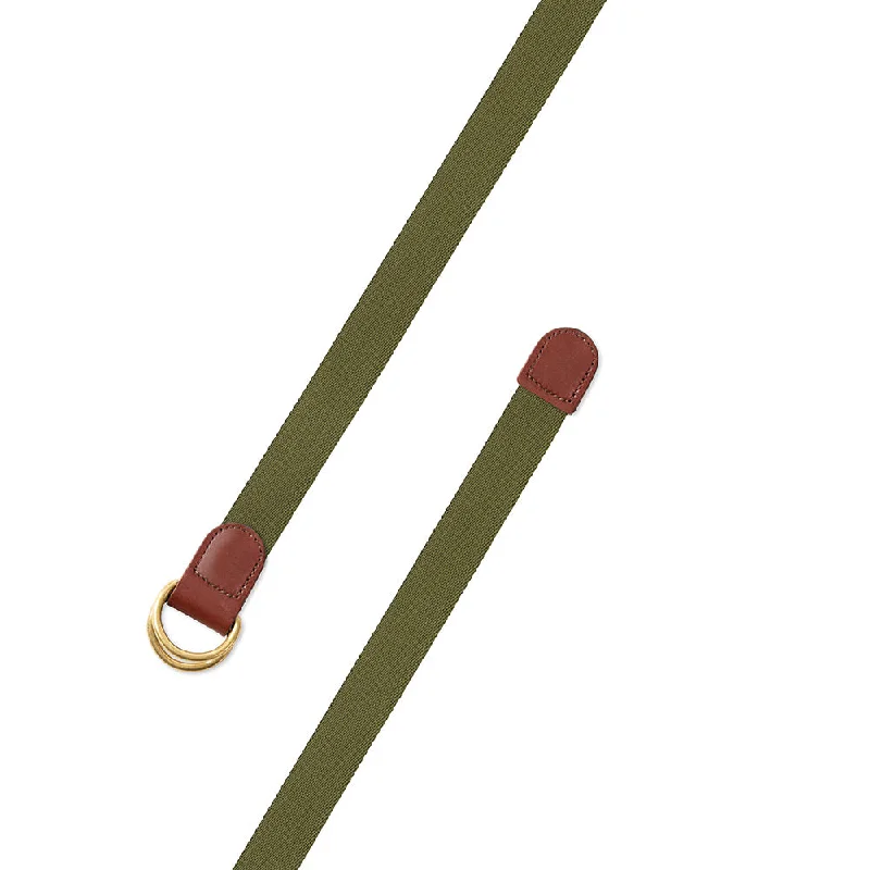 Olive Green Surcingle D-Ring Belt