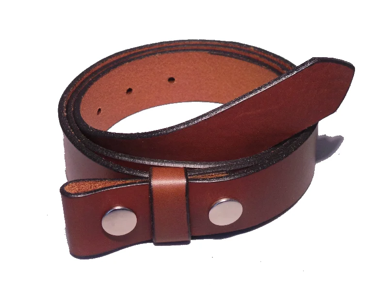 100% Real Brown 1 1/4" Inch (32mm) Leather Belt Strap