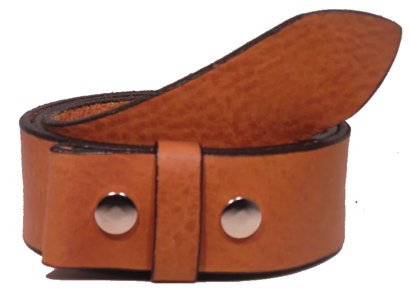 100% Real Dark Tan 1 3/4" Inch (45mm) Leather Belt Strap