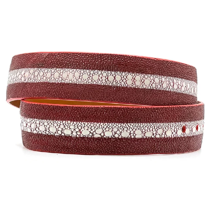 Red Multi-Spine Stingray Belt Straps