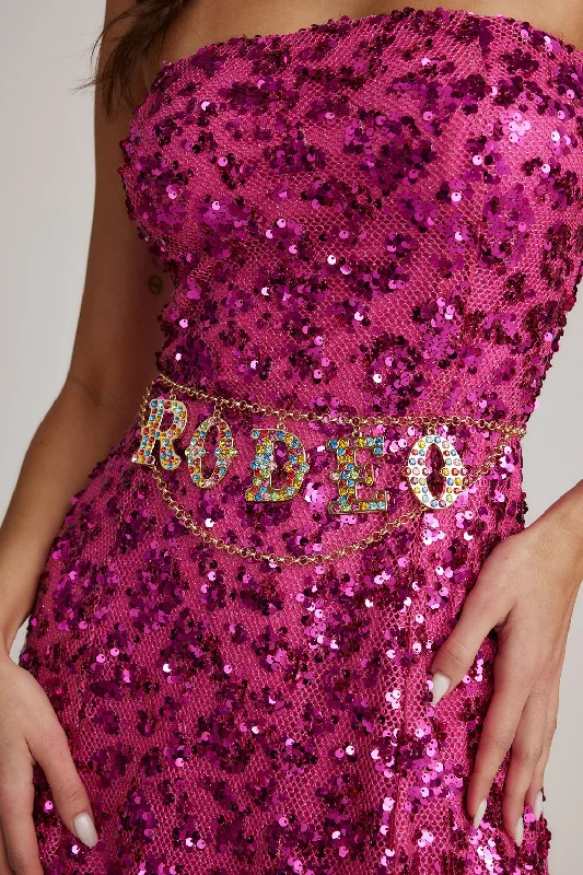 Rodeo Multicolor Layered Chain Belt