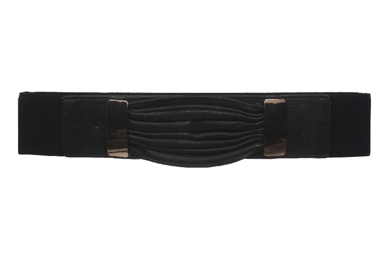 Ladies 2 3/8" Wide High Waist Elastic Fashion Belt Size: One