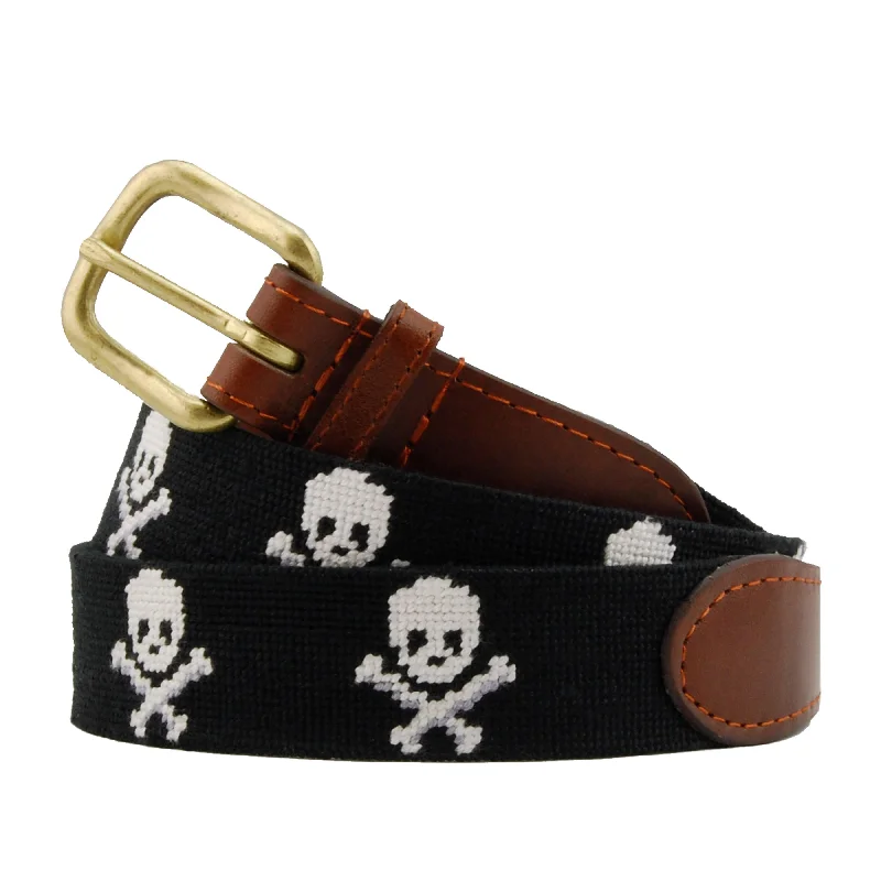 Jolly Roger Needlepoint Belt