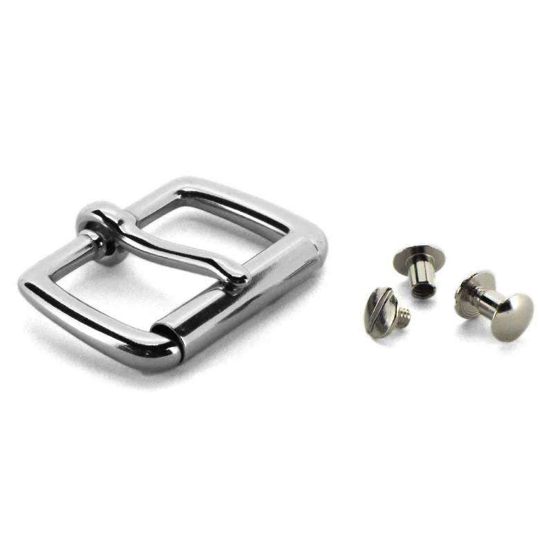 Stainless Steel Roller Buckle with Chicago Screws