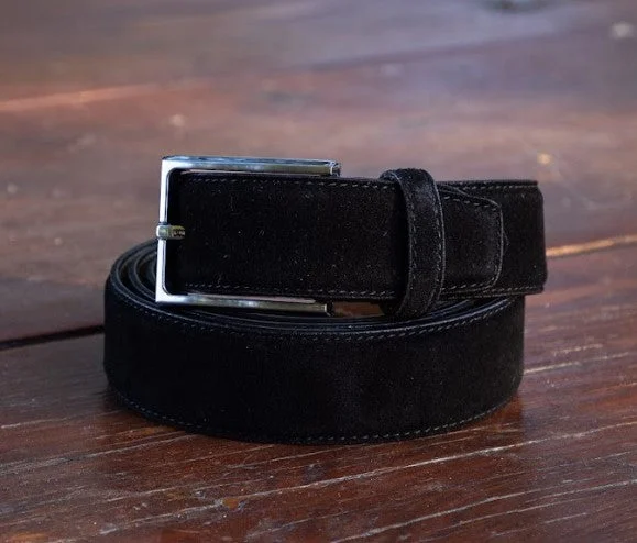 Suede Belt Black