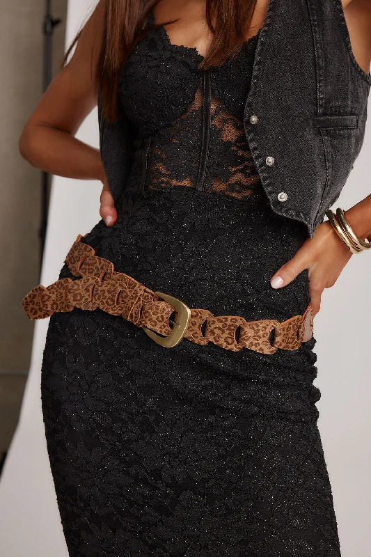 Vivian Leopard Belt