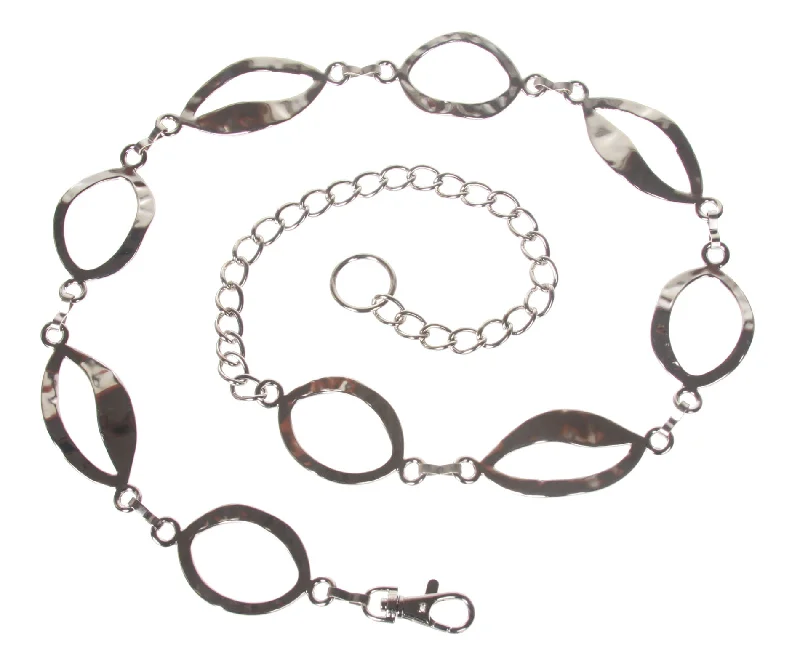 Oval Metal Chain Belt