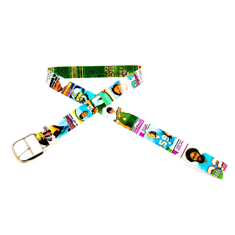 1970s Miami Dolphins Football Card Belt