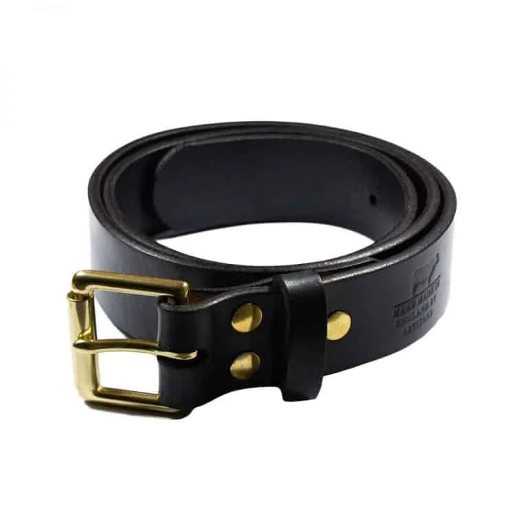 Barnes & Moore Roller Belt - Black/Brass