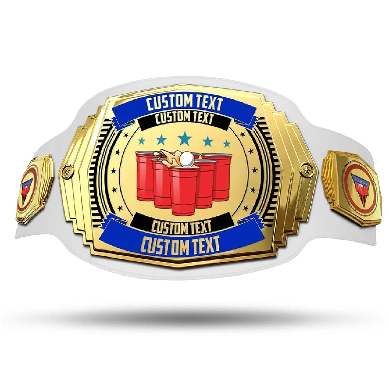 Beer Pong 6lb Customizable Championship Belt