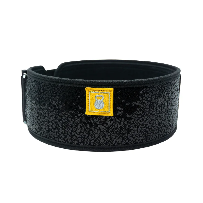 Black Magic (Sparkle) 4" Weightlifting Belt