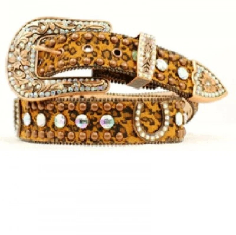 MF Western Bling Ladies leopard Belt Style N3513602