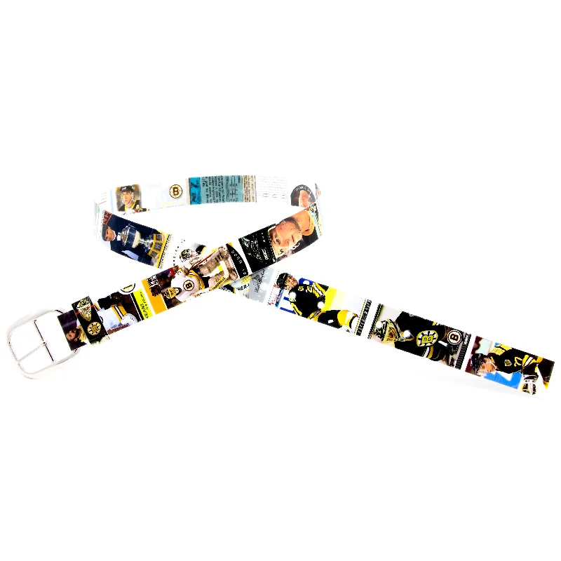 Boston Bruins Hockey Card Belt